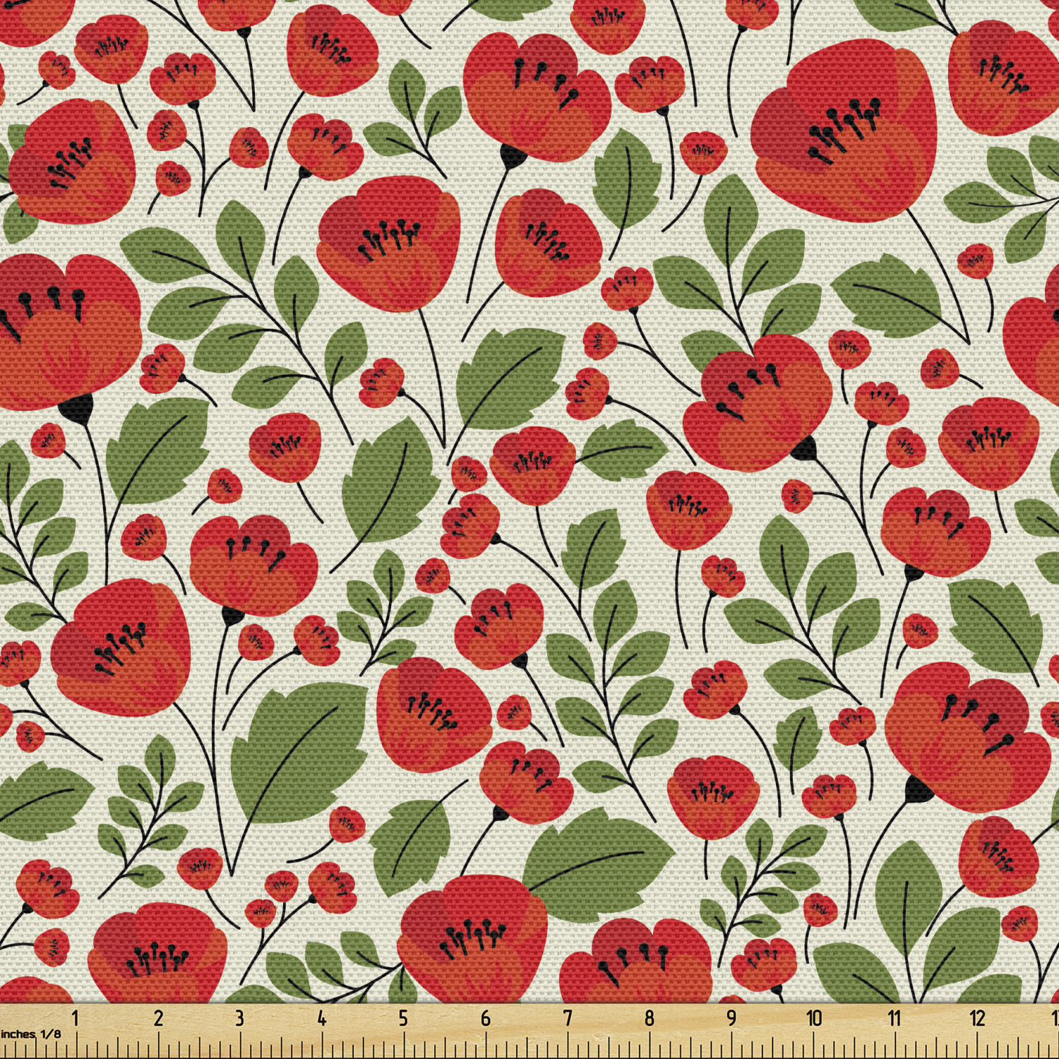 Ambesonne Machine Washable Fabric by the Yard Upholstery Home Accents Decor - Picture 61 of 164