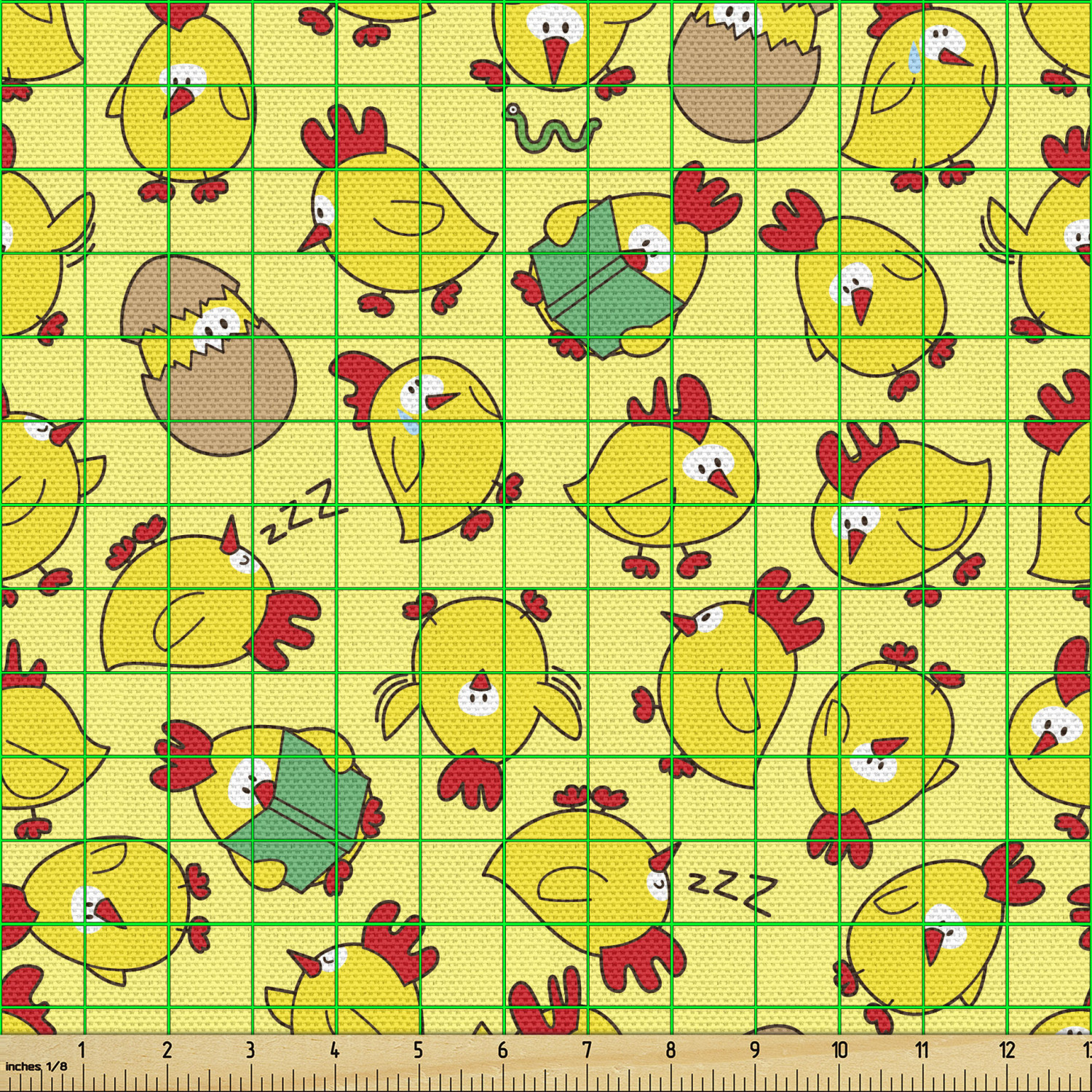 Ambesonne Machine Washable Fabric by the Yard Upholstery Home Accents Decor - Picture 98 of 164