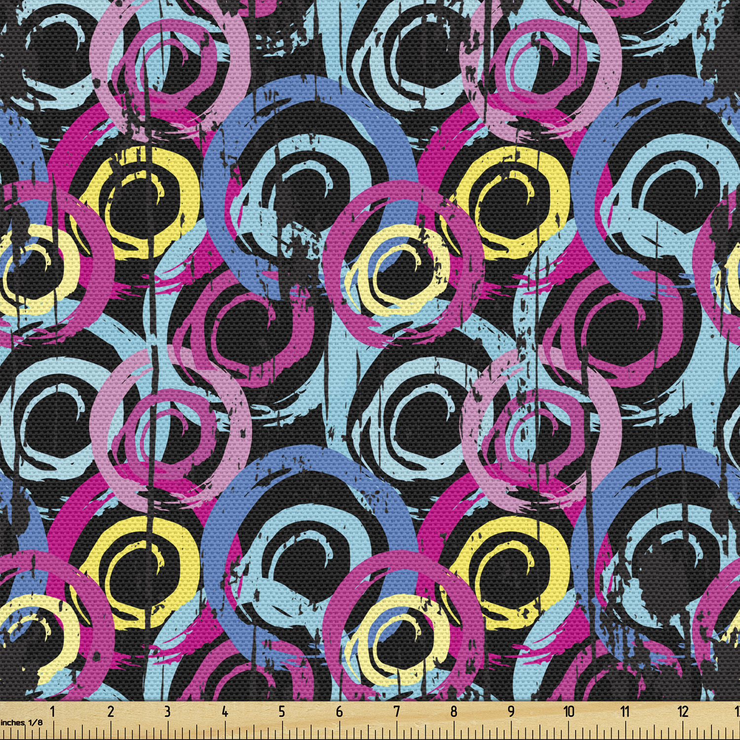 Ambesonne Grunge Fabric by the Yard Decorative Upholstery Home Accents - Picture 133 of 164