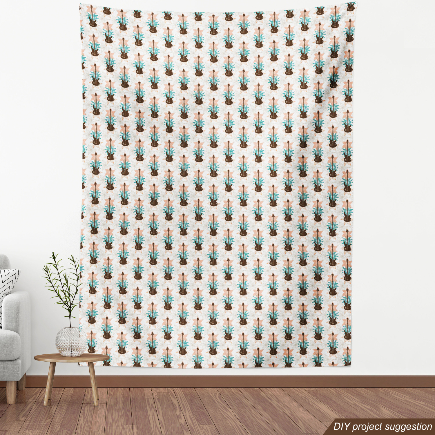 Tight Woven Fabric by the Yard Decor Upholstery Home Accents by Ambesonne - Picture 88 of 164