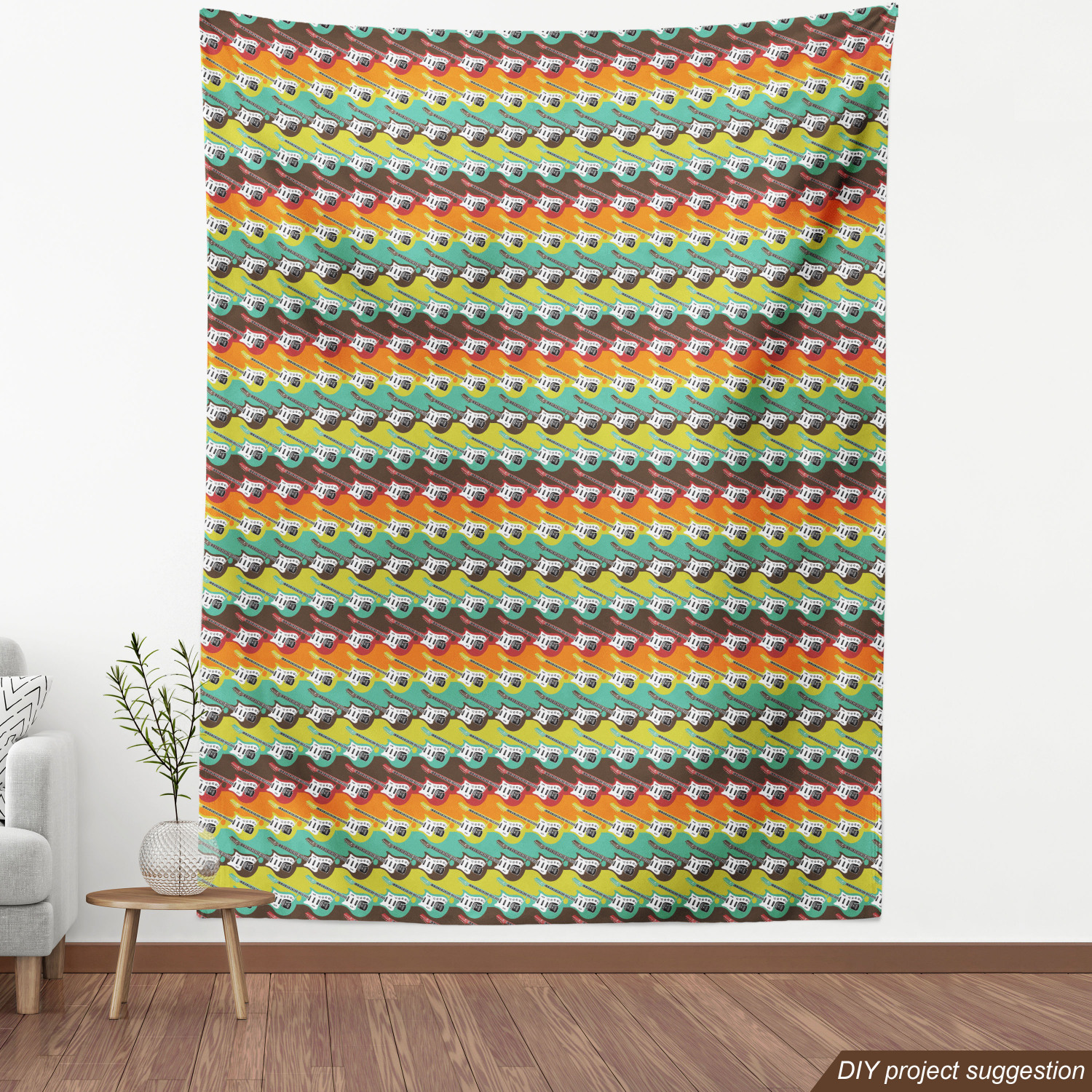 Tight Woven Fabric by the Yard Decor Upholstery Home Accents by Ambesonne - Picture 16 of 164