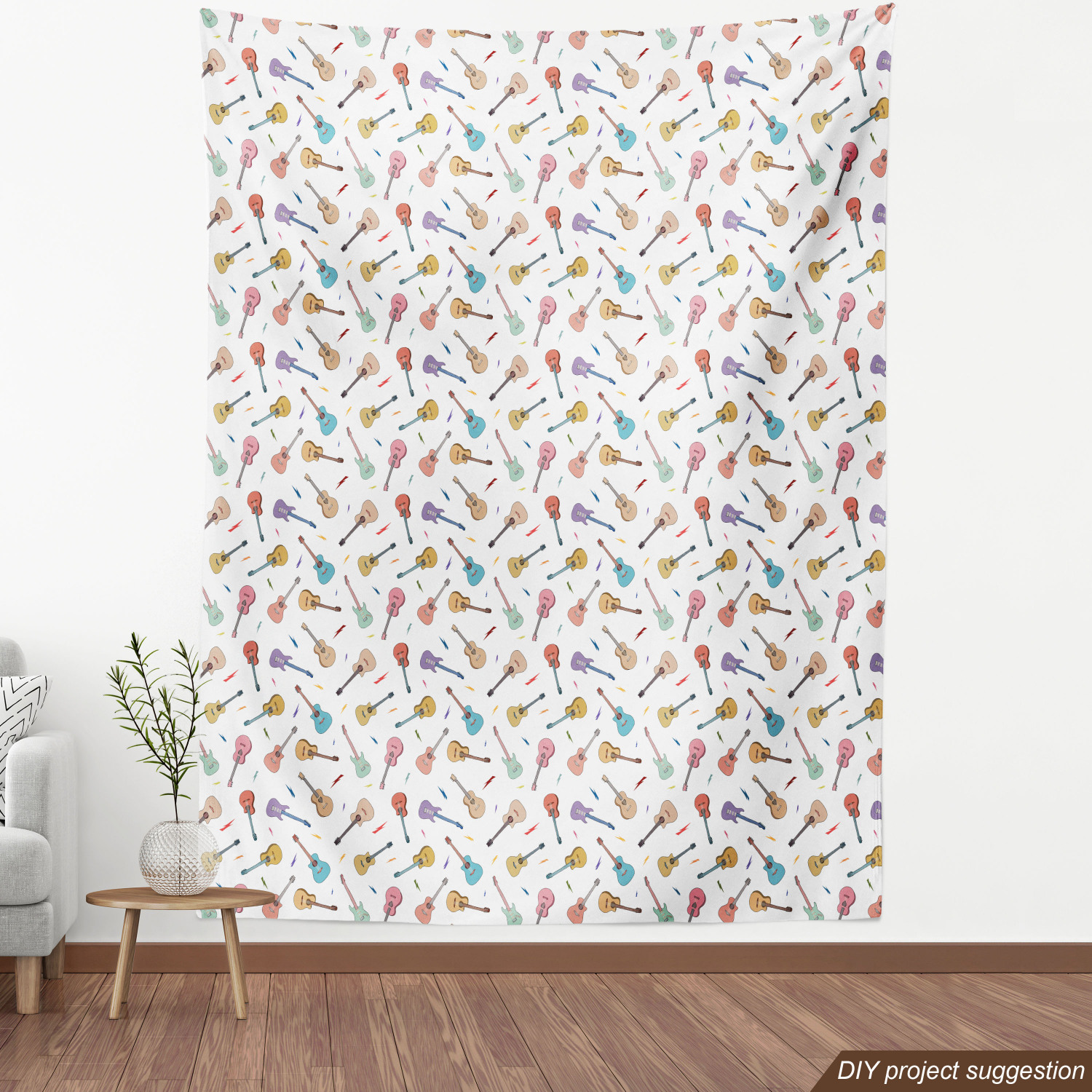 Tight Woven Fabric by the Yard Decor Upholstery Home Accents by Ambesonne - Picture 48 of 164