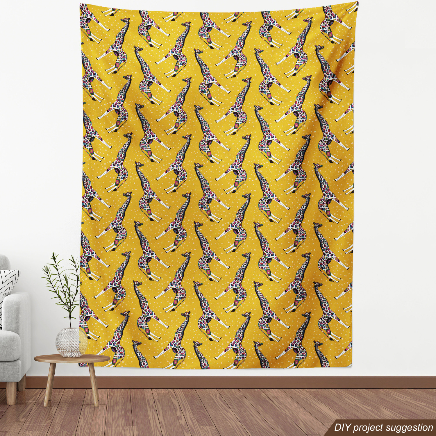 Tight Woven Fabric by the Yard Decor Upholstery Home Accents by Ambesonne - Picture 32 of 164