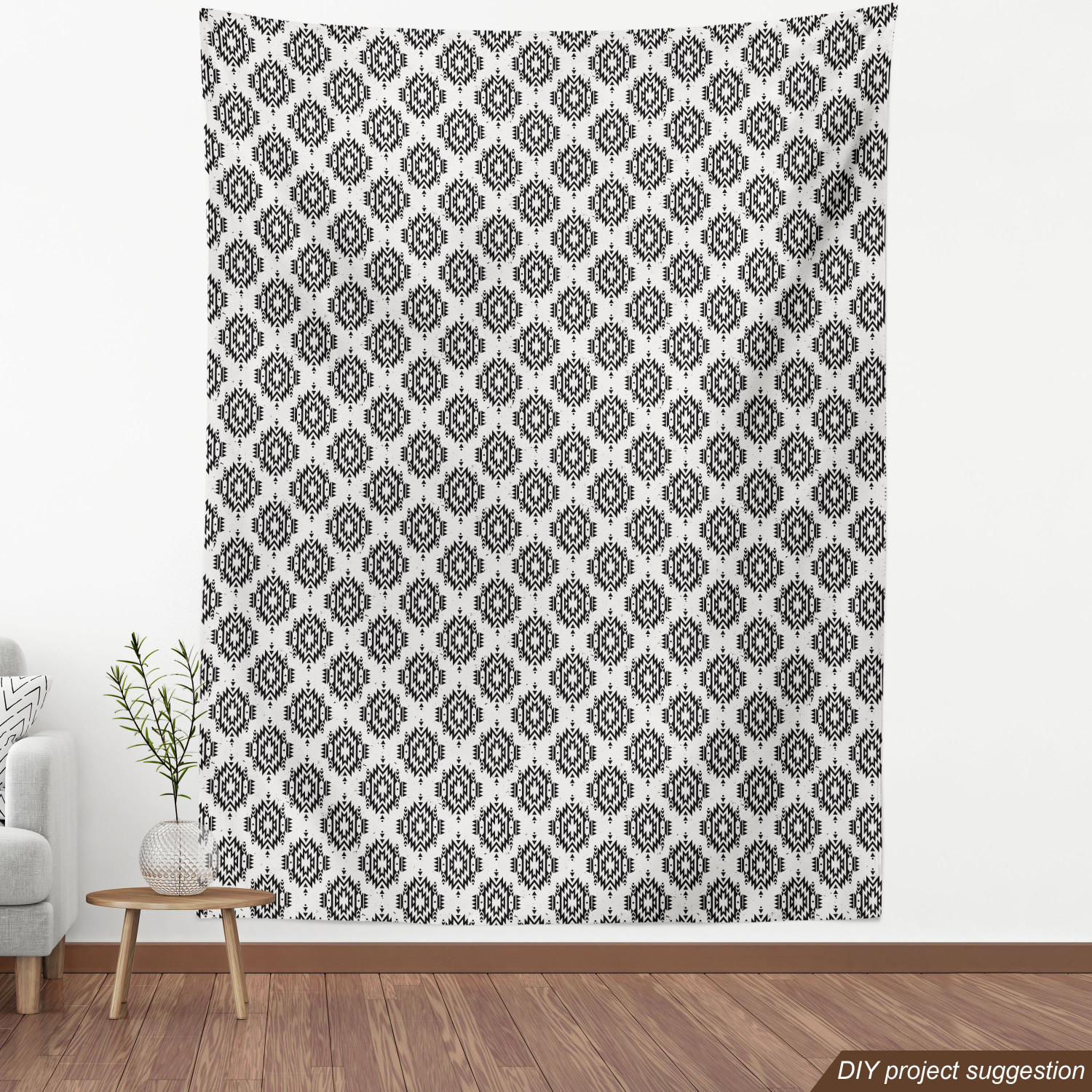 Tight Woven Fabric by the Yard Decor Upholstery Home Accents by Ambesonne - Picture 84 of 164