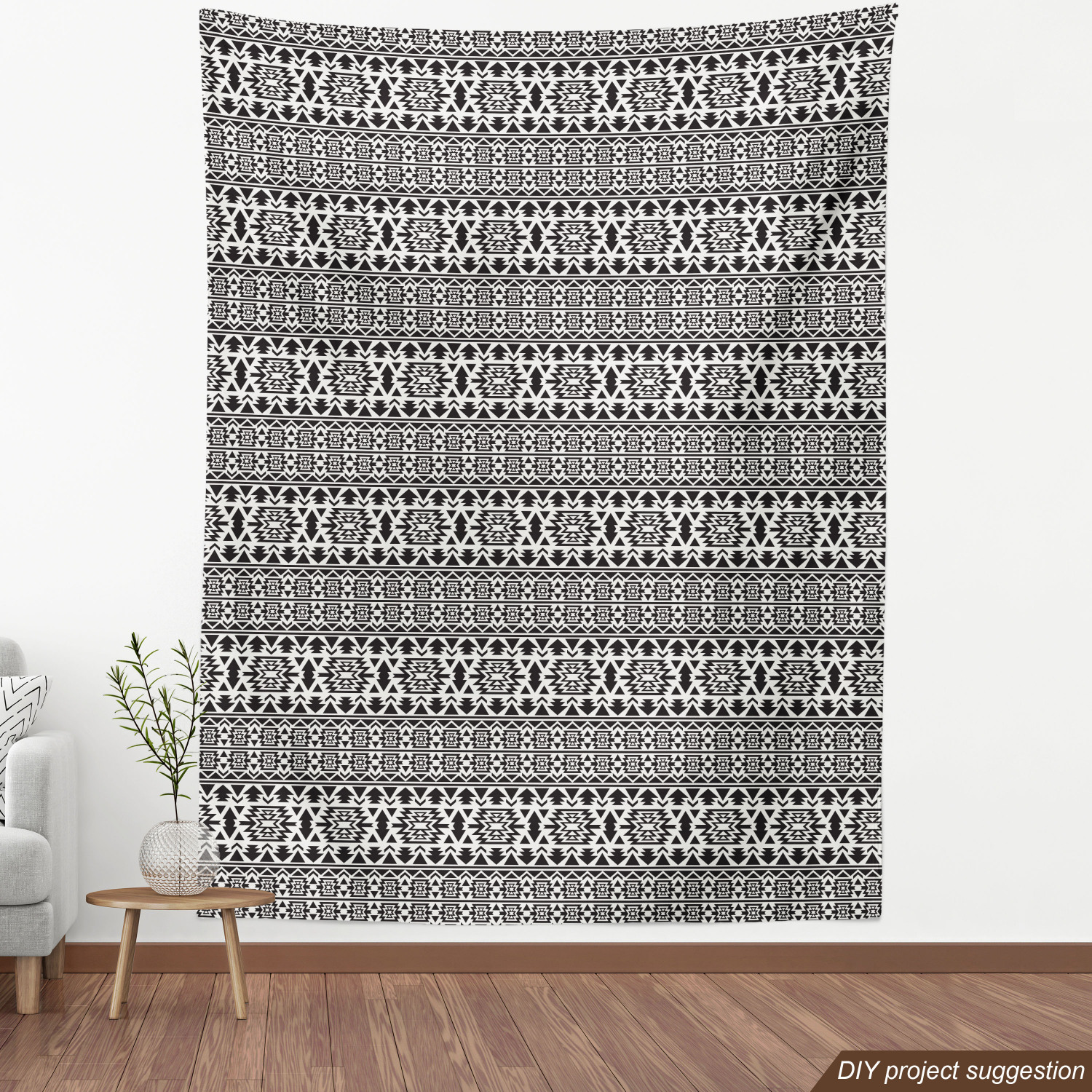 Tight Woven Fabric by the Yard Decor Upholstery Home Accents by Ambesonne - Picture 80 of 164