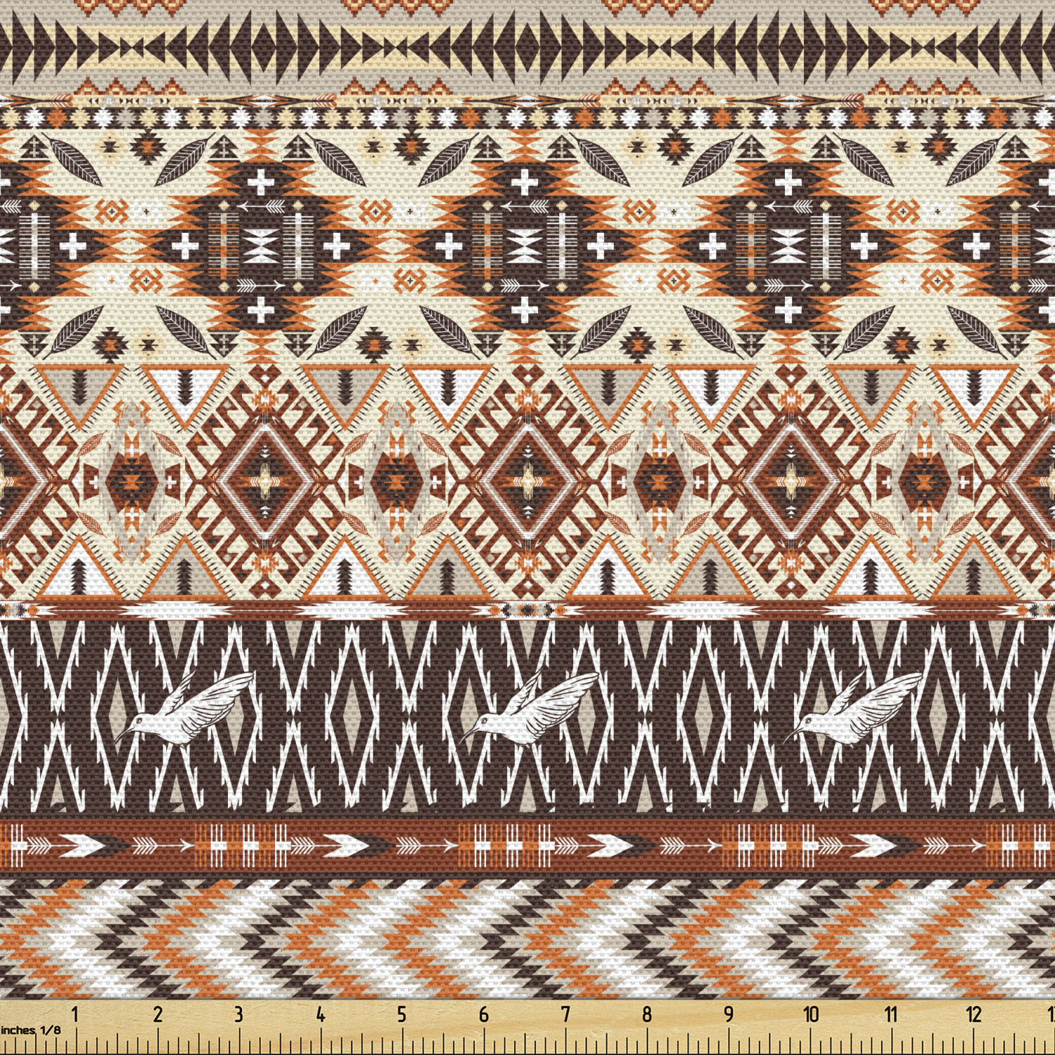 Tight Woven Fabric by the Yard Decor Upholstery Home Accents by Ambesonne - Picture 93 of 164