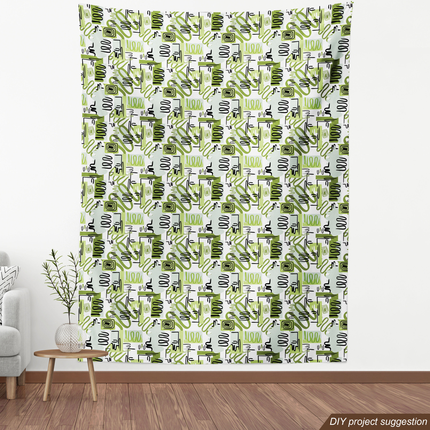 Tight Woven Fabric by the Yard Decor Upholstery Home Accents by Ambesonne - Picture 156 of 164