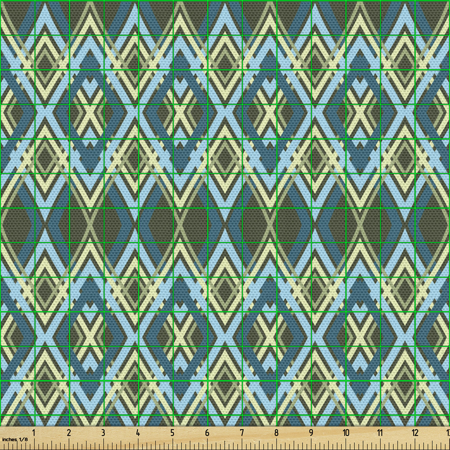 Tight Woven Fabric by the Yard Decor Upholstery Home Accents by Ambesonne - Picture 106 of 164