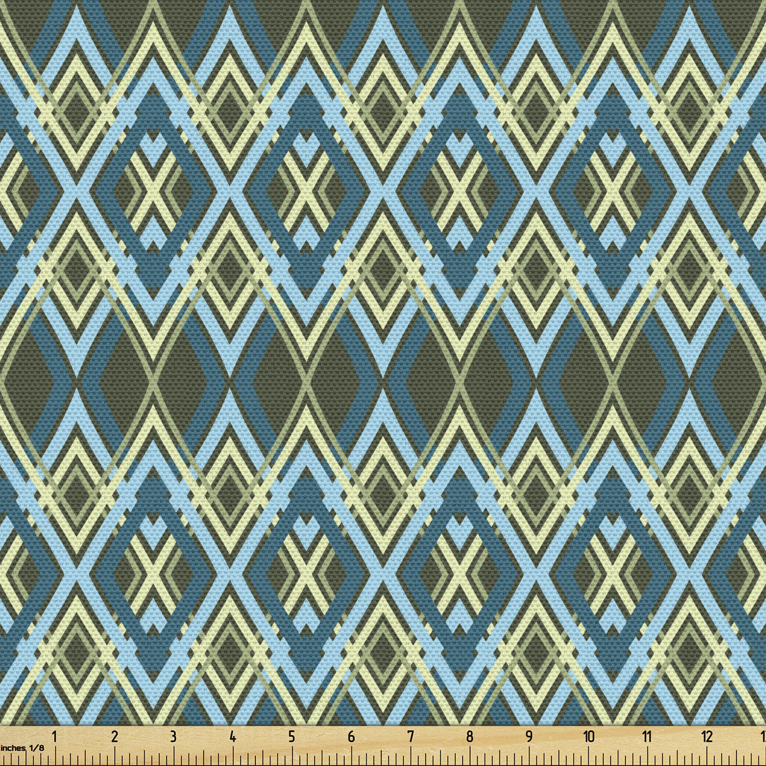 Tight Woven Fabric by the Yard Decor Upholstery Home Accents by Ambesonne - Picture 105 of 164