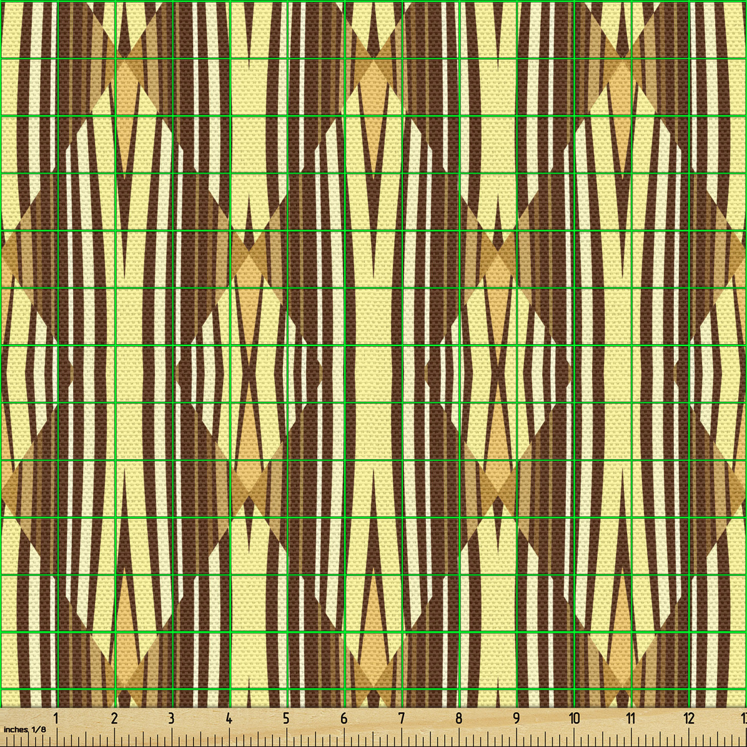 Tight Woven Fabric by the Yard Decor Upholstery Home Accents by Ambesonne - Picture 66 of 164