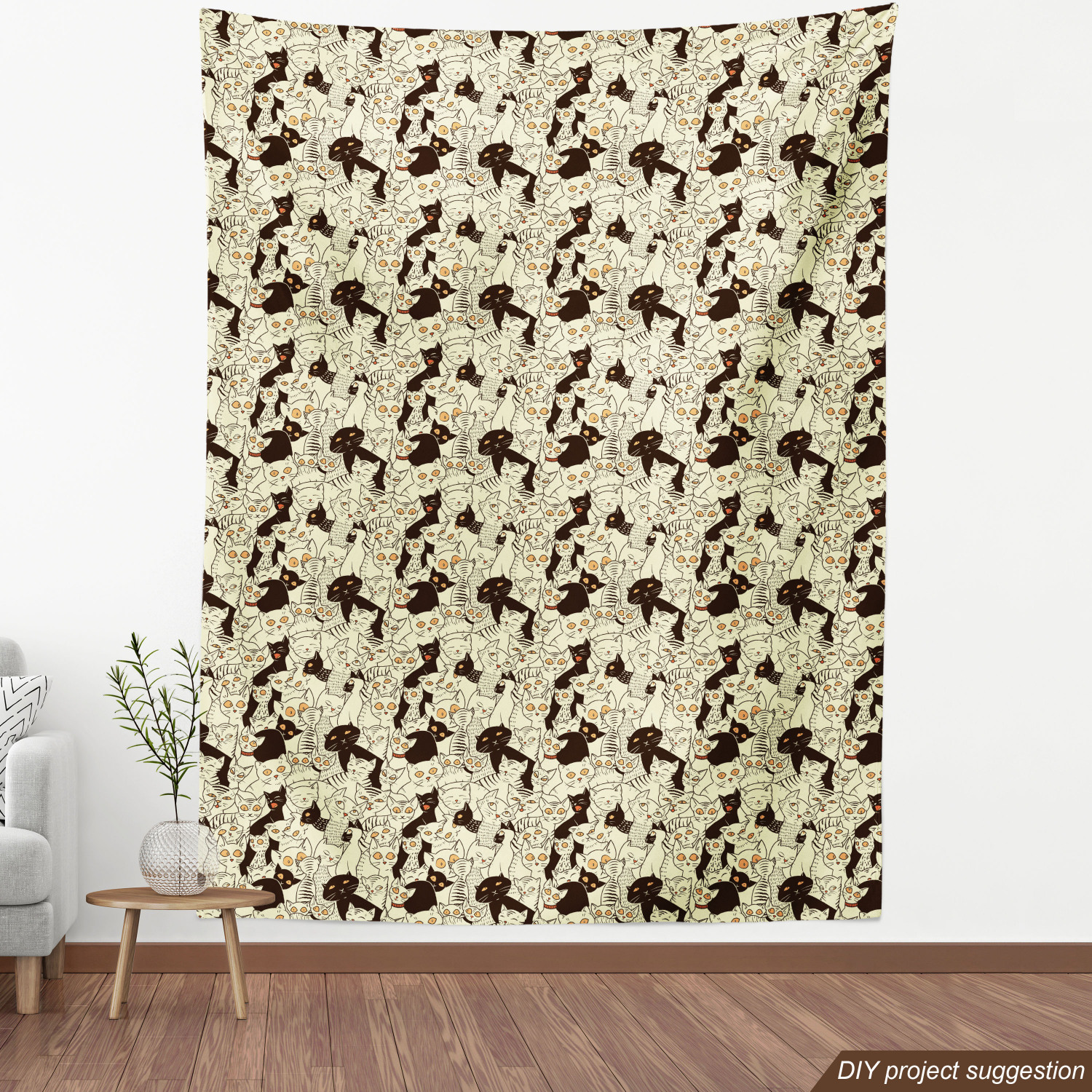 Tight Woven Fabric by the Yard Decor Upholstery Home Accents by Ambesonne - Picture 148 of 164