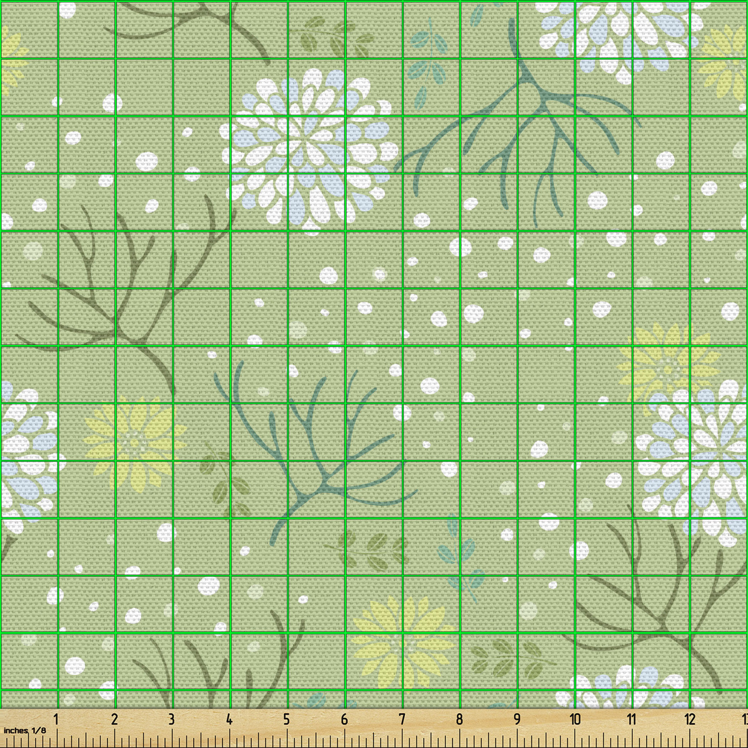 Ambesonne Spring Fabric by the Yard Decorative Upholstery Home Accents - Picture 74 of 164