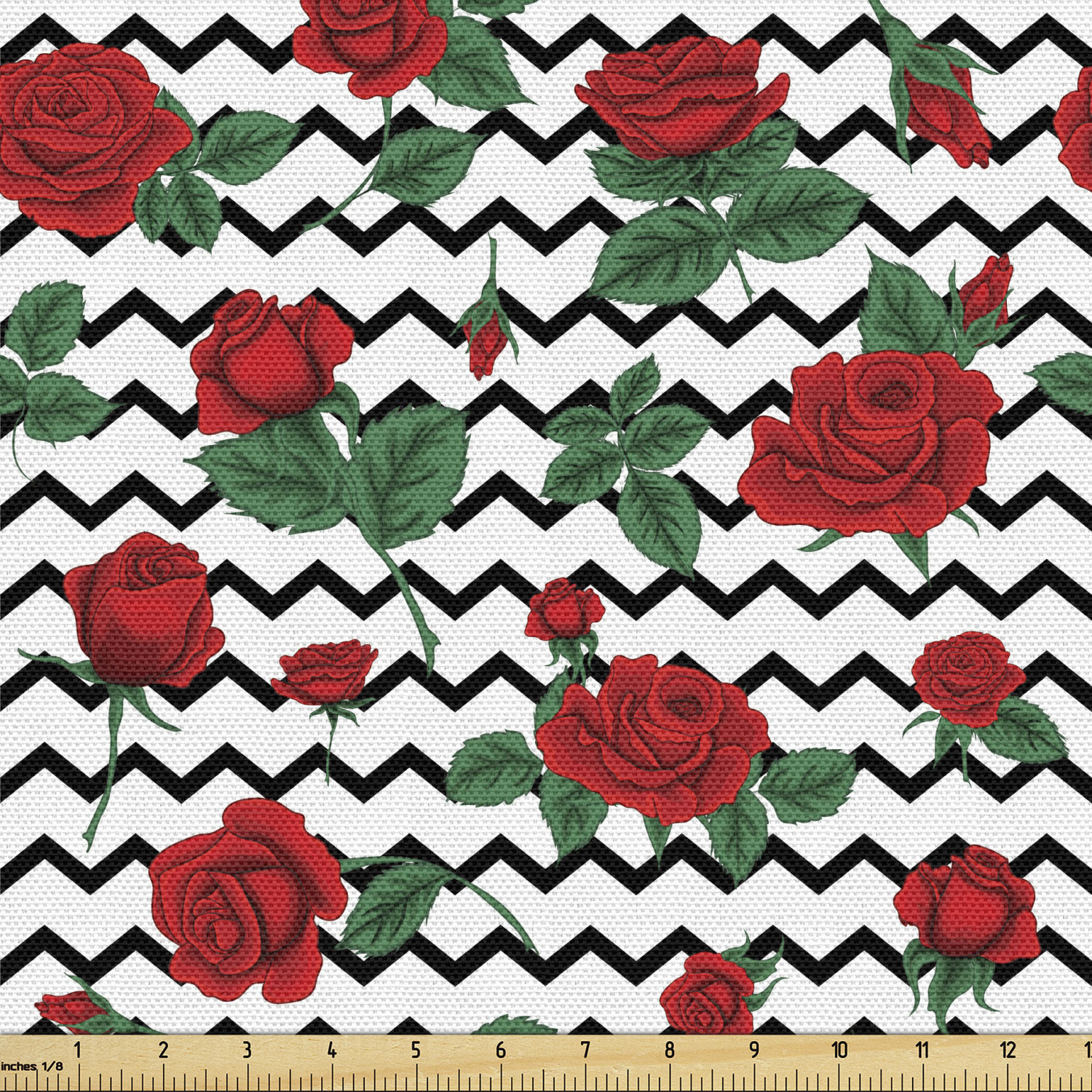 Ambesonne Rose Fabric by the Yard Decorative Upholstery Home Accents - Picture 77 of 164
