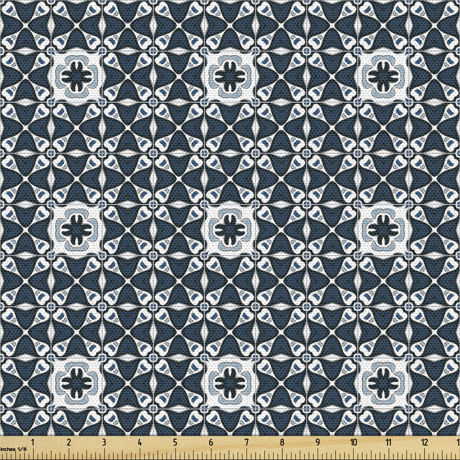 Ambesonne Traditional Fabric by the Yard Decorative Upholstery Home Accents