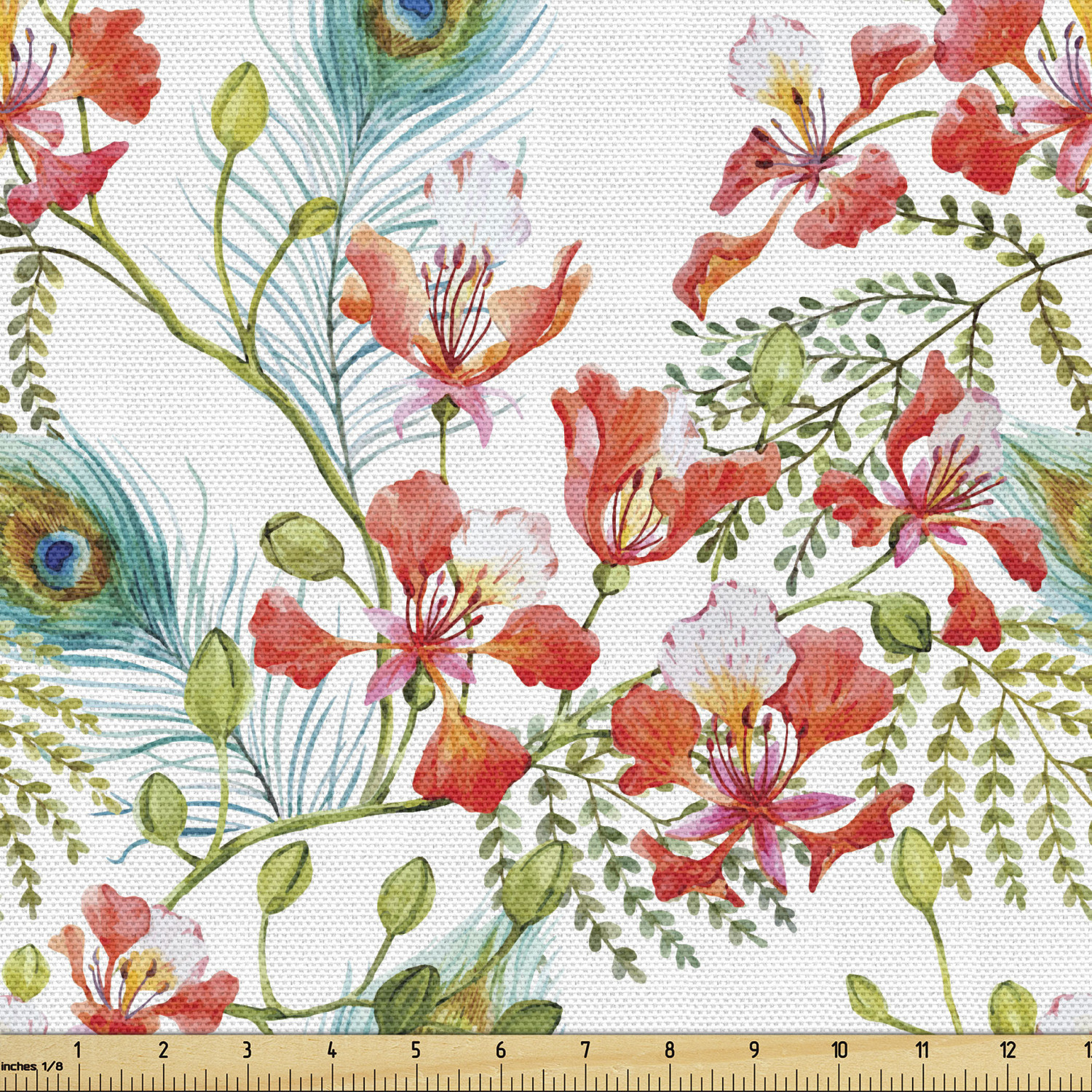 Ambesonne Spring Fabric by the Yard Decorative Upholstery Home Accents - Picture 89 of 164