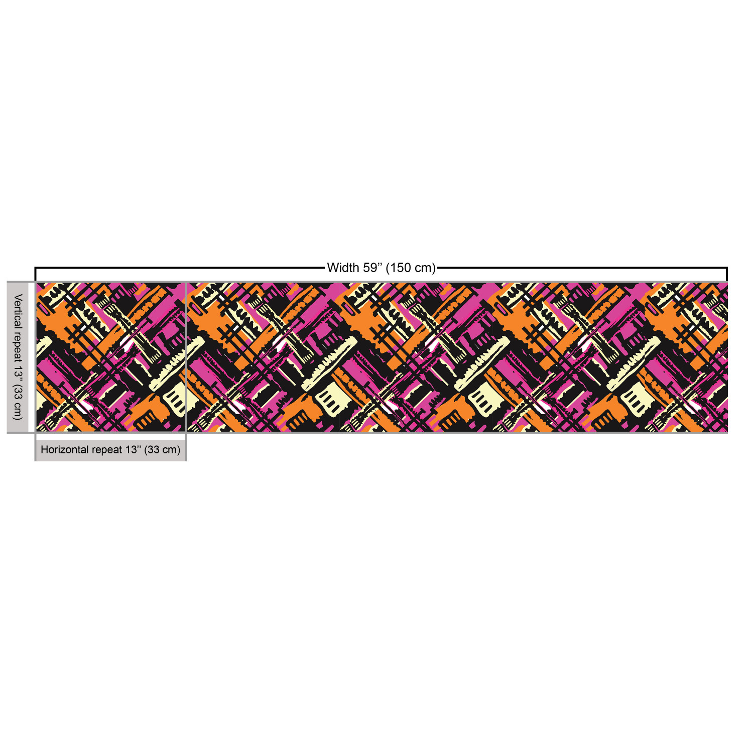 Ambesonne Grunge Fabric by the Yard Decorative Upholstery Home Accents - Picture 87 of 164