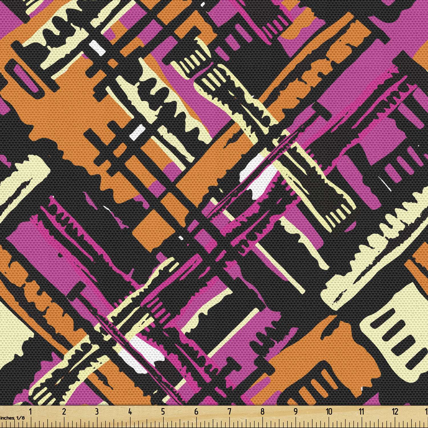 Ambesonne Grunge Fabric by the Yard Decorative Upholstery Home Accents - Picture 85 of 164