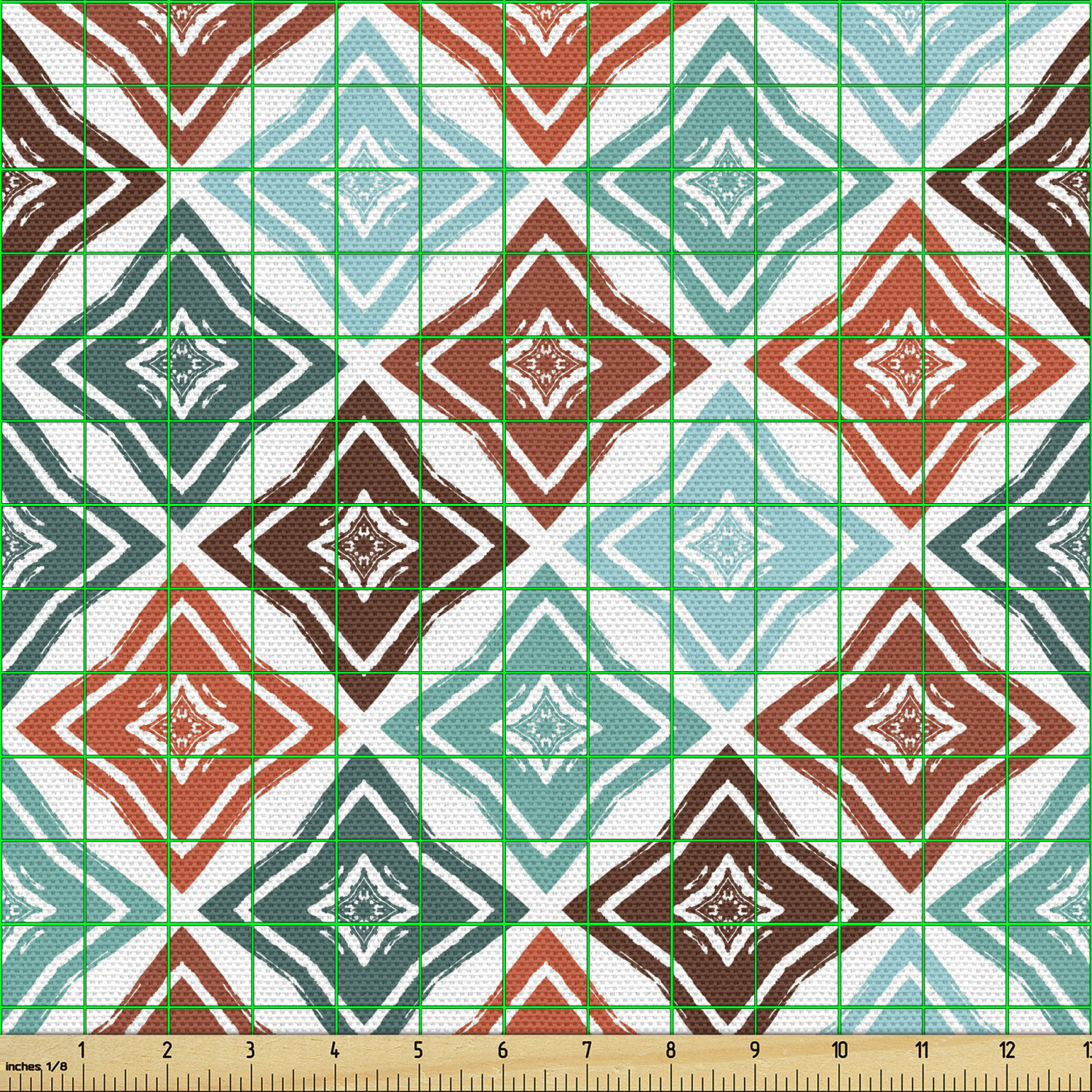 Ambesonne Grunge Fabric by the Yard Decorative Upholstery Home Accents - Picture 14 of 164