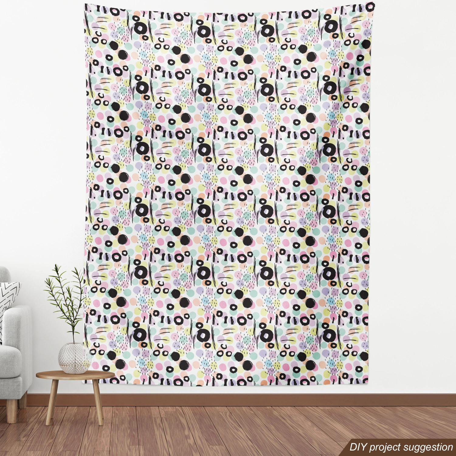 Ambesonne Grunge Fabric by the Yard Decorative Upholstery Home Accents - Picture 44 of 164