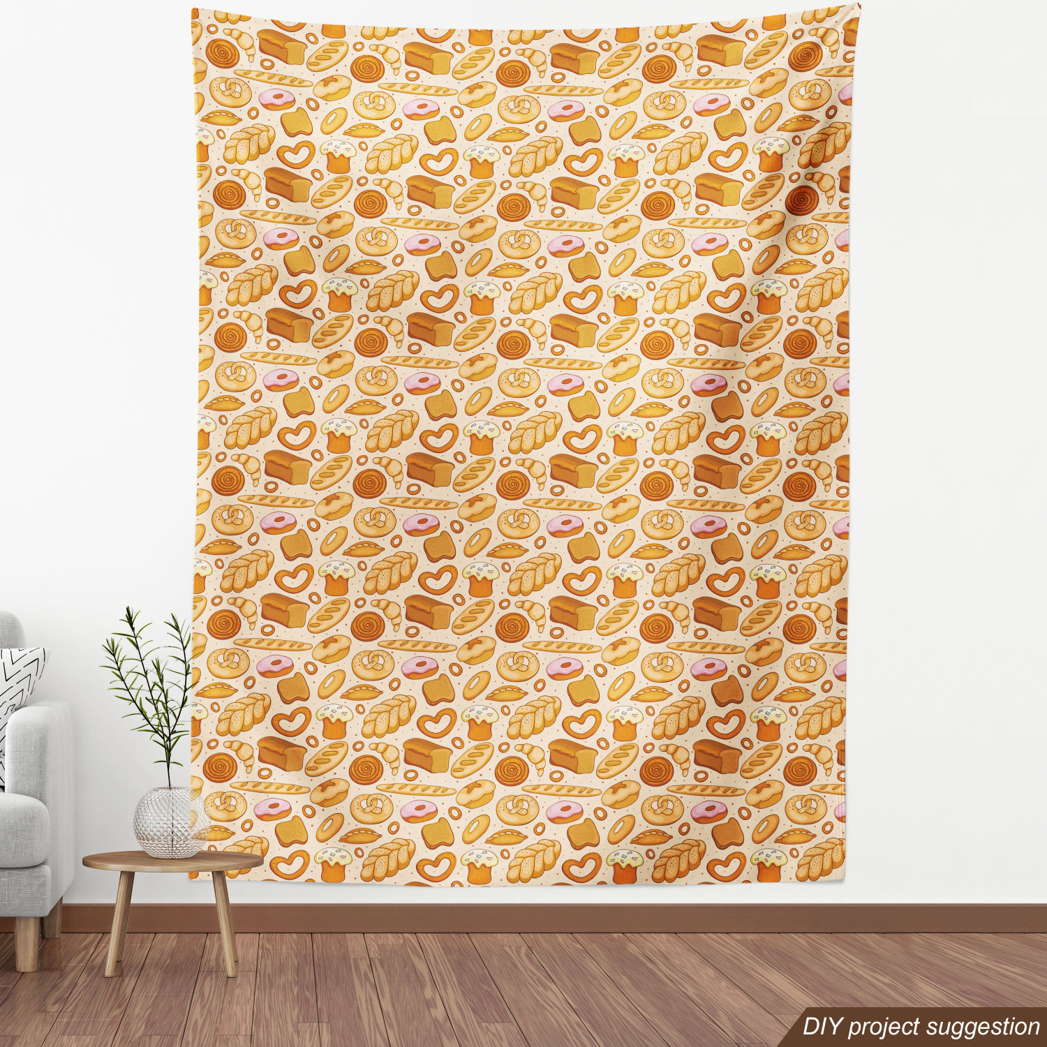 Fabric by the Yard Washable Decorative Upholstery Home Accent by Ambesonne - Picture 8 of 20