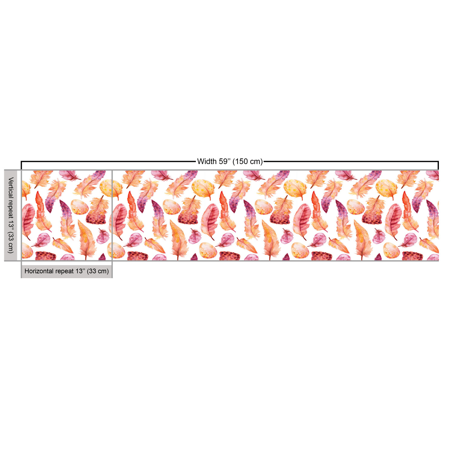 Ambesonne Feather Fabric by the Yard Decorative Upholstery Home Accents - Picture 119 of 160