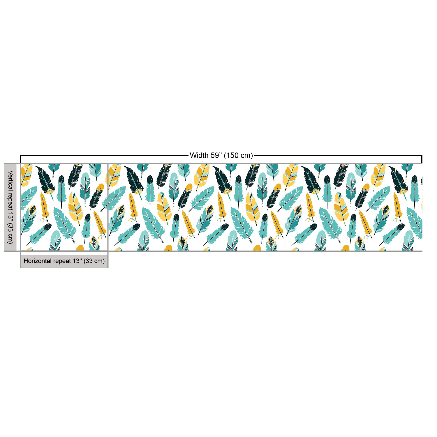 Ambesonne Feather Fabric by the Yard Decorative Upholstery Home Accents - Picture 51 of 160