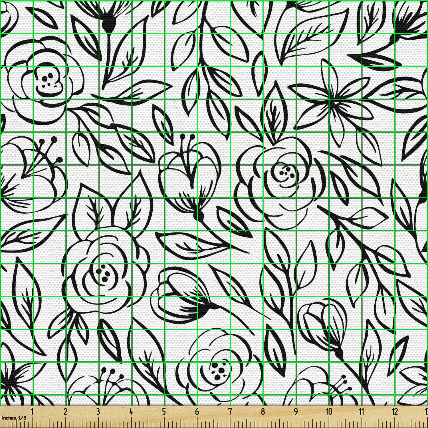 Ambesonne Rose Fabric by the Yard Decorative Upholstery Home Accents - Picture 50 of 164