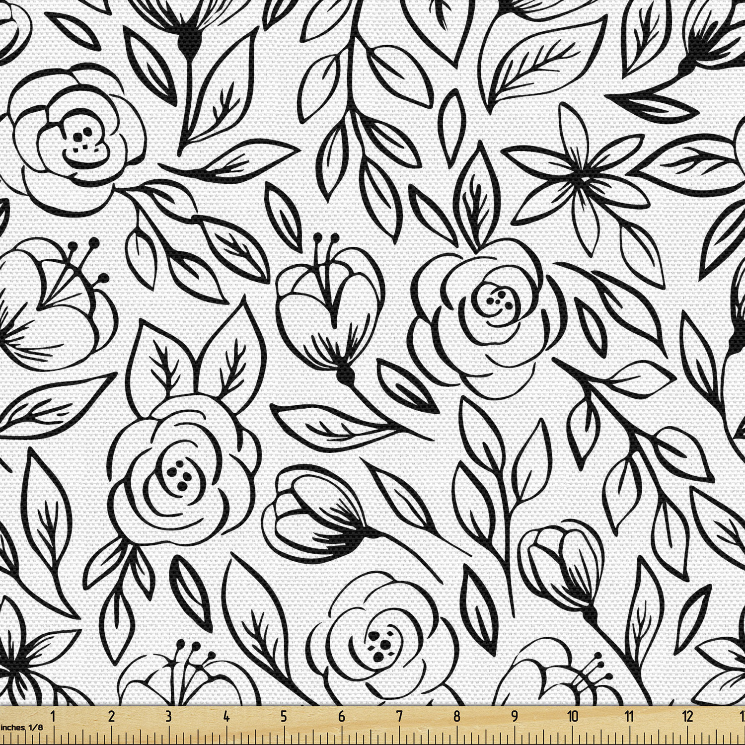 Ambesonne Rose Fabric by the Yard Decorative Upholstery Home Accents - Picture 49 of 164