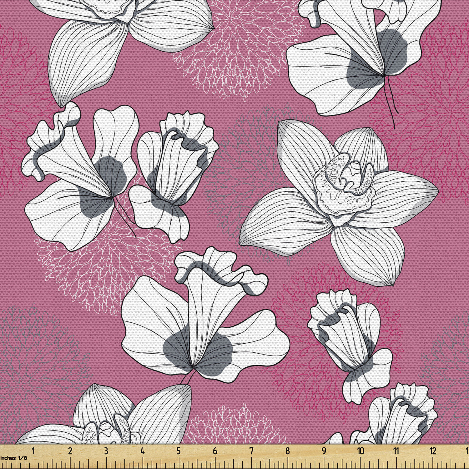 Soft Polyester Fabric by the Yard Decorative Upholstery Home Accents Ambesonne - Picture 117 of 164