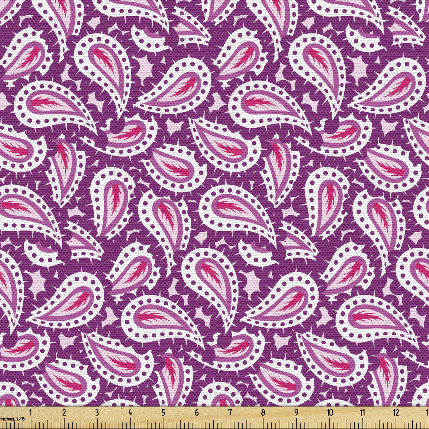 Soft Polyester Fabric by the Yard Decorative Upholstery Home Accents Ambesonne - Picture 81 of 164