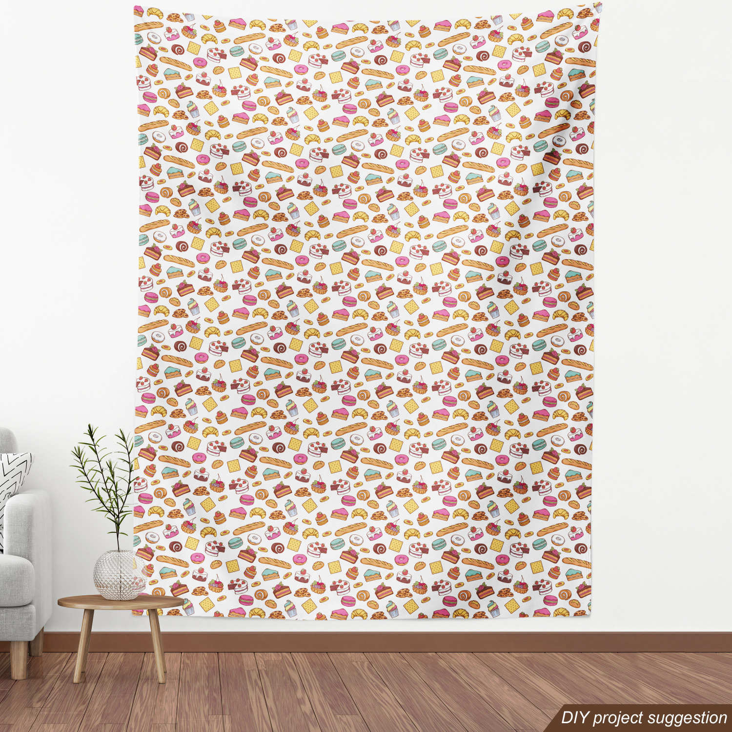 Soft Polyester Fabric by the Yard Decorative Upholstery Home Accents Ambesonne - Picture 16 of 164