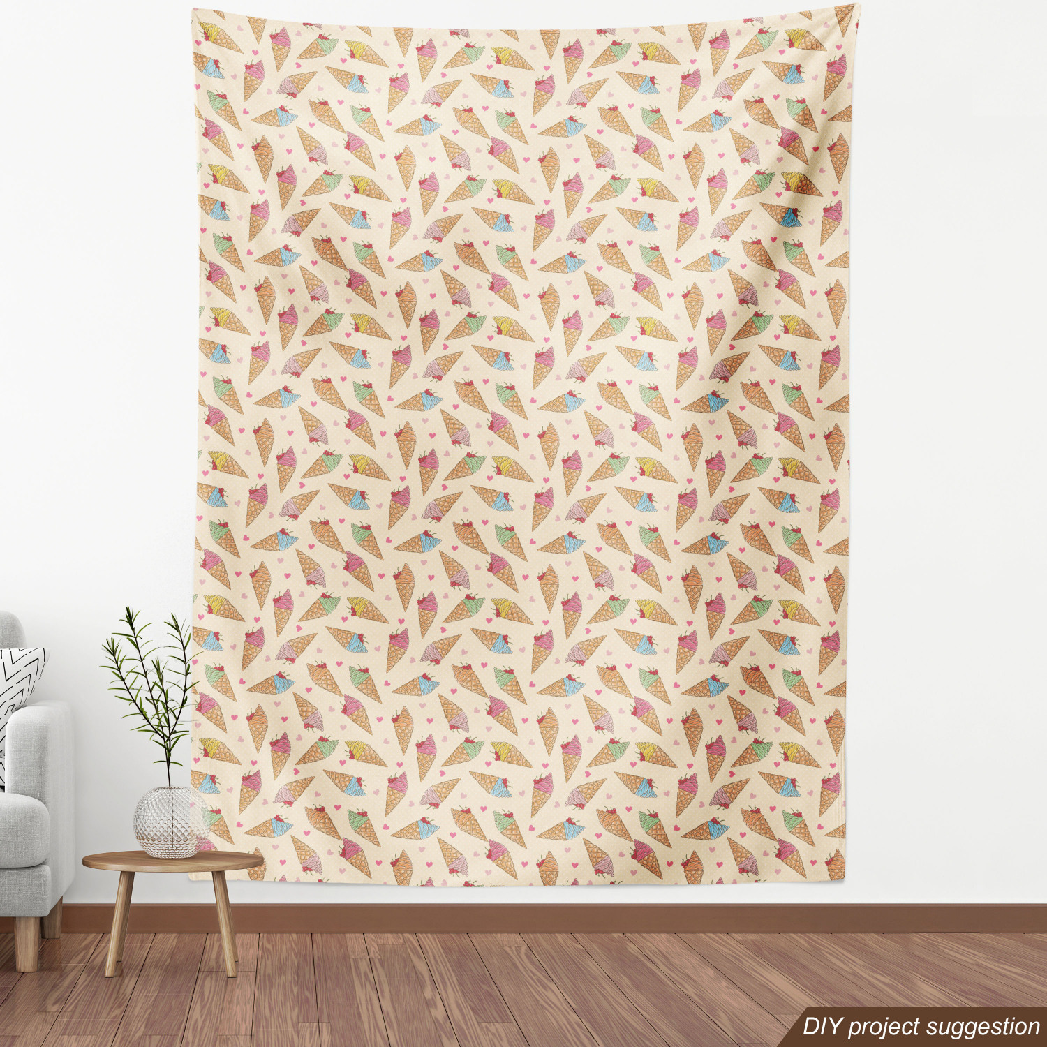 Soft Polyester Fabric by the Yard Decorative Upholstery Home Accents Ambesonne - Picture 152 of 164