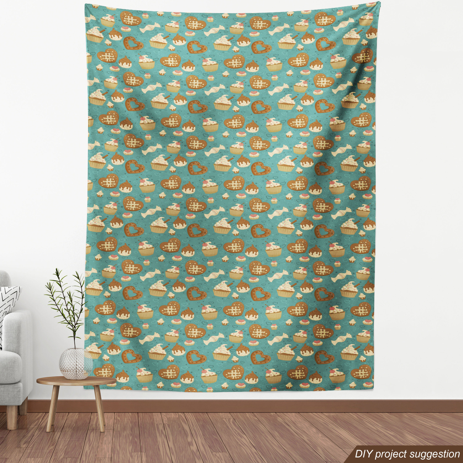 Soft Polyester Fabric by the Yard Decorative Upholstery Home Accents Ambesonne - Picture 76 of 164