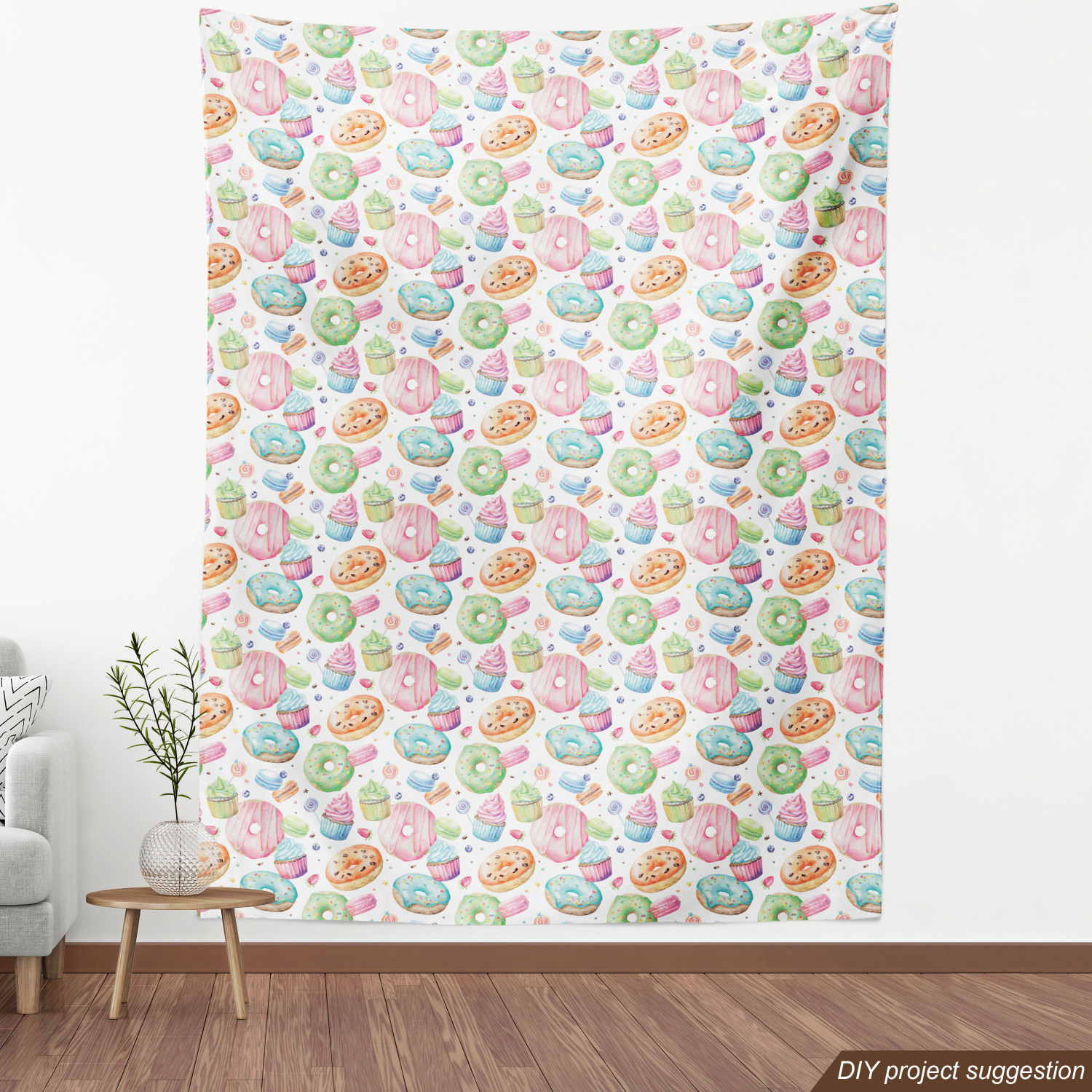 Soft Polyester Fabric by the Yard Decorative Upholstery Home Accents Ambesonne - Picture 156 of 164
