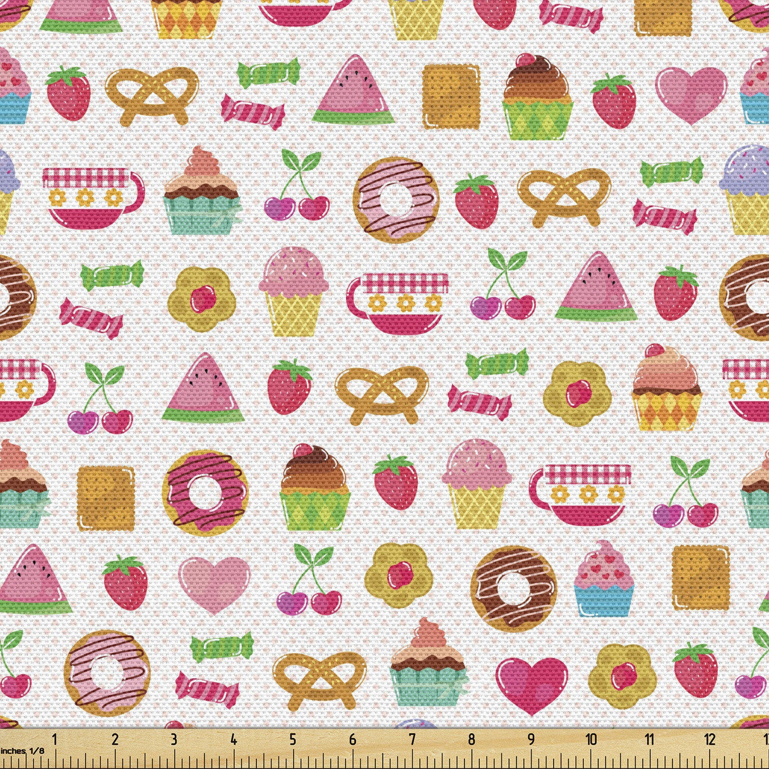 Soft Polyester Fabric by the Yard Decorative Upholstery Home Accents Ambesonne - Picture 29 of 164