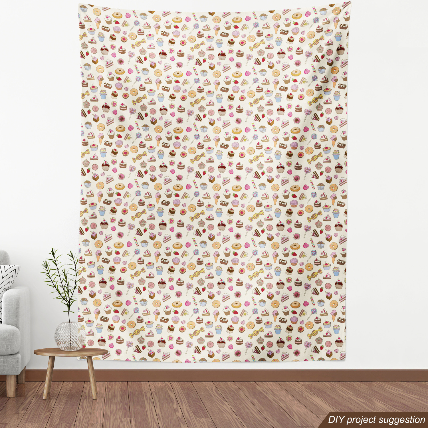 Soft Polyester Fabric by the Yard Decorative Upholstery Home Accents Ambesonne - Picture 8 of 164