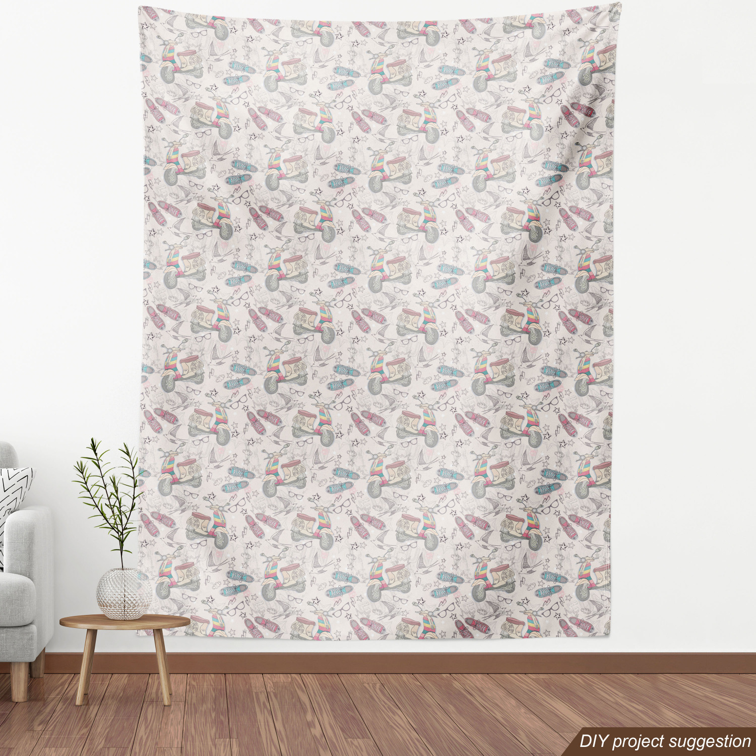 Soft Polyester Fabric by the Yard Decorative Upholstery Home Accents Ambesonne - Picture 68 of 164