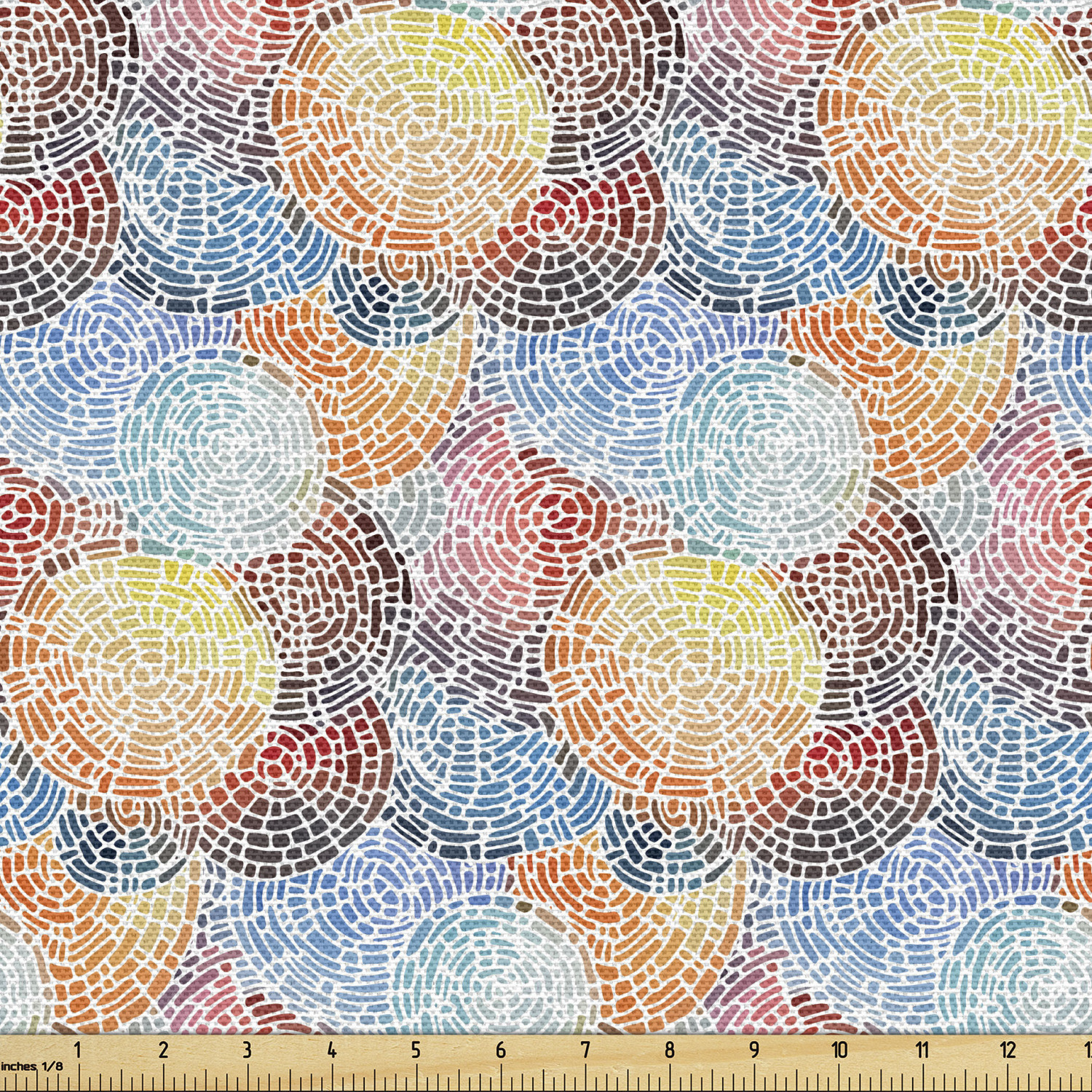Soft Polyester Fabric by the Yard Decorative Upholstery Home Accents Ambesonne - Picture 133 of 164