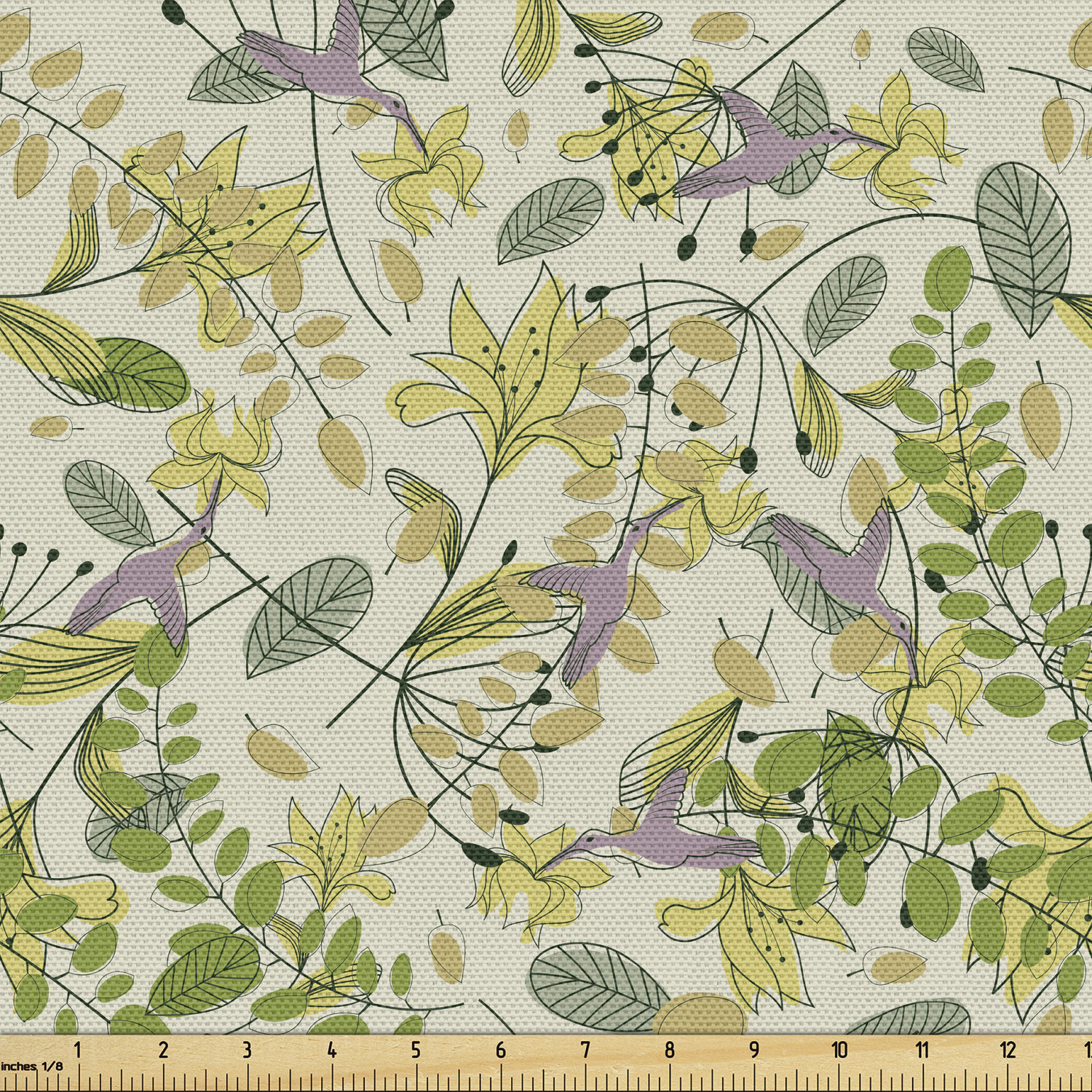 Ambesonne Decorative Soft Polyester Fabric by the Yard Upholstery Home Accents - Picture 97 of 160