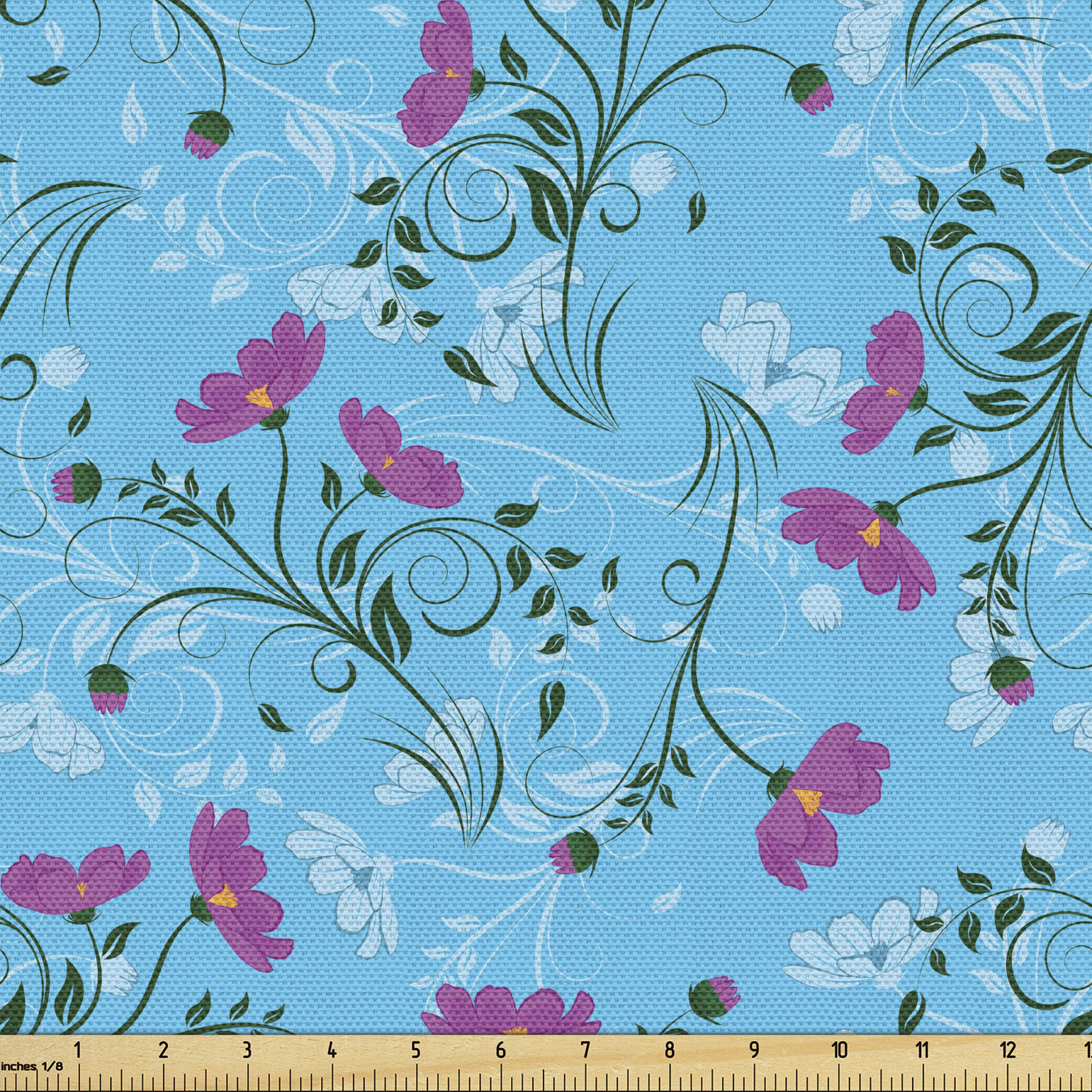 Ambesonne Decorative Soft Polyester Fabric by the Yard Upholstery Home Accents - Picture 157 of 160