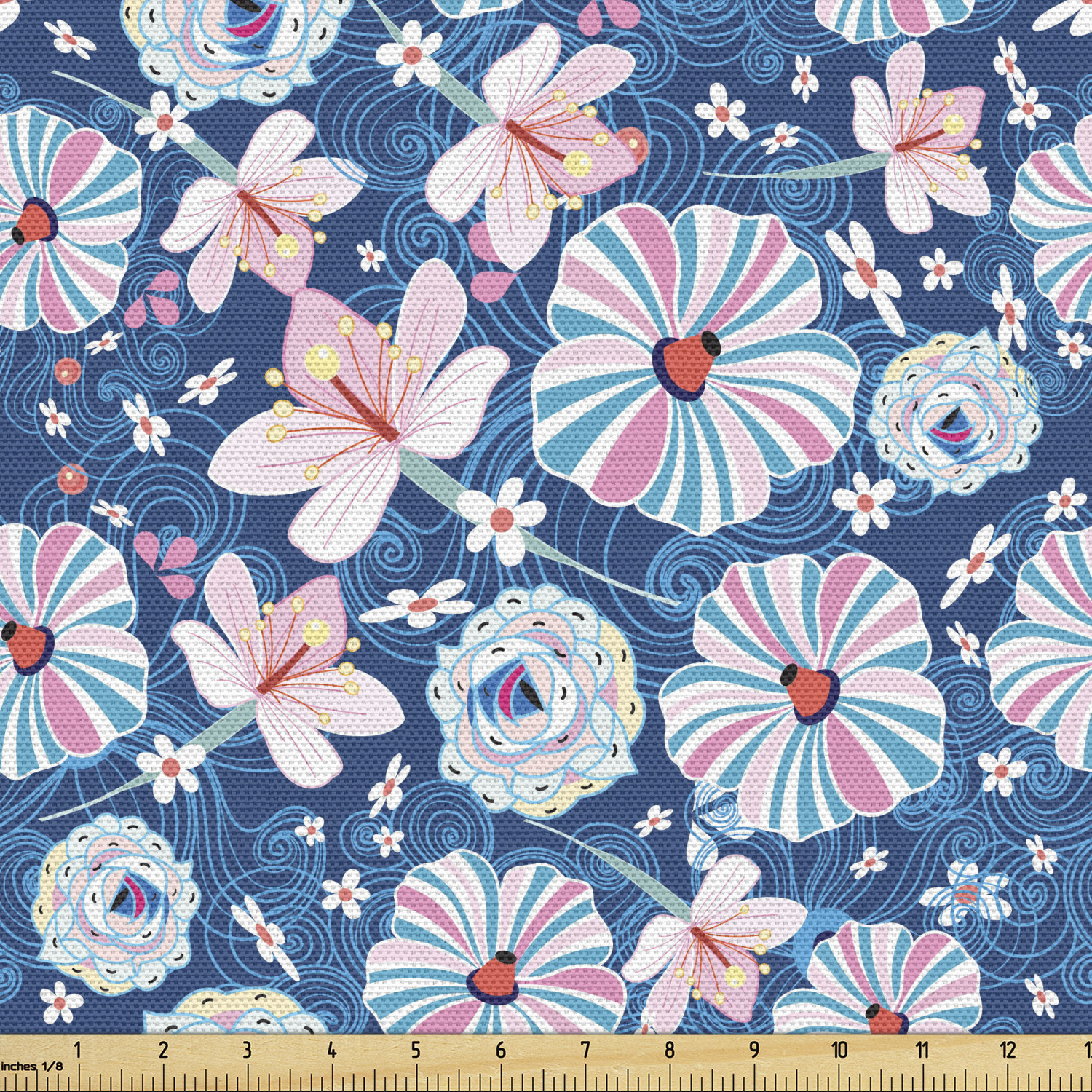 Ambesonne Spring Fabric by the Yard Decorative Upholstery Home Accents - Picture 117 of 164