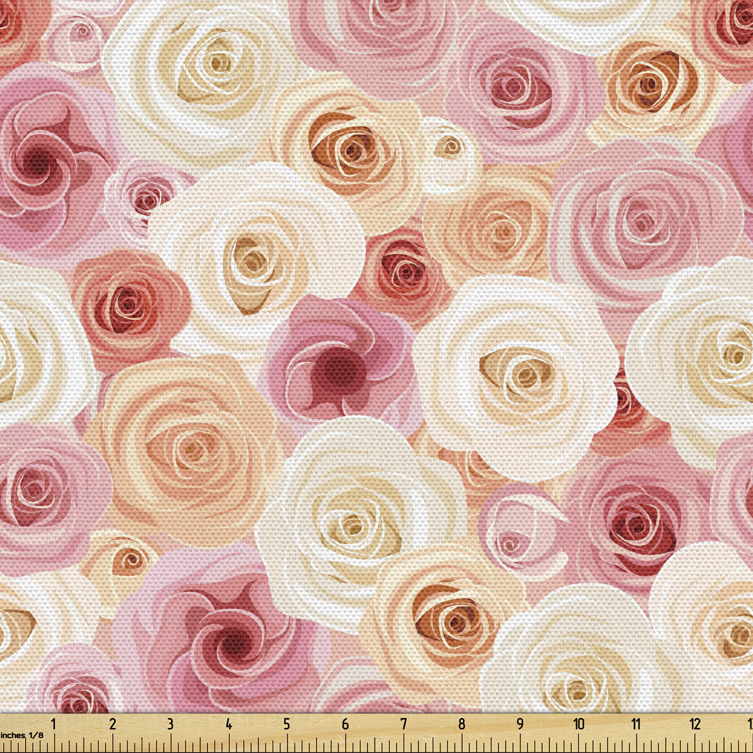 Ambesonne Rose Fabric by the Yard Decorative Upholstery Home Accents - Picture 89 of 164