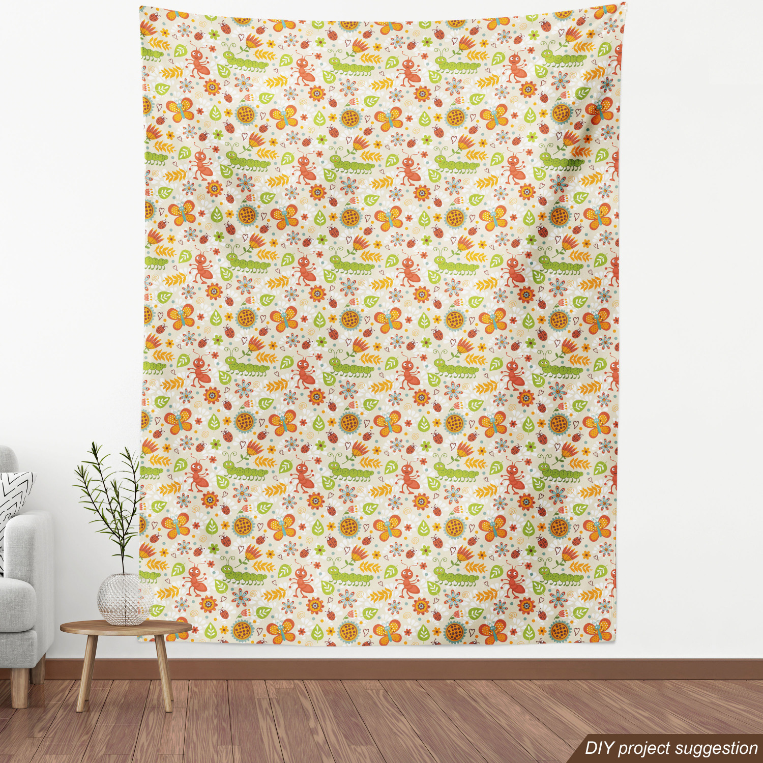 Ambesonne Spring Fabric by the Yard Decorative Upholstery Home Accents - Picture 68 of 164