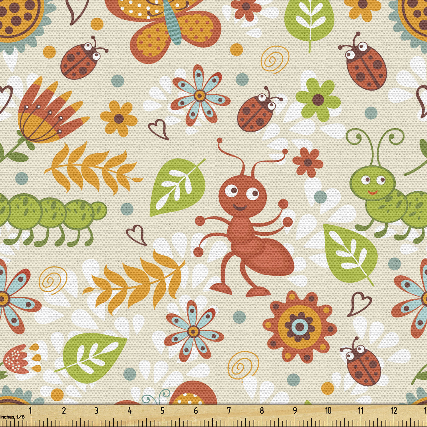 Ambesonne Spring Fabric by the Yard Decorative Upholstery Home Accents - Picture 65 of 164