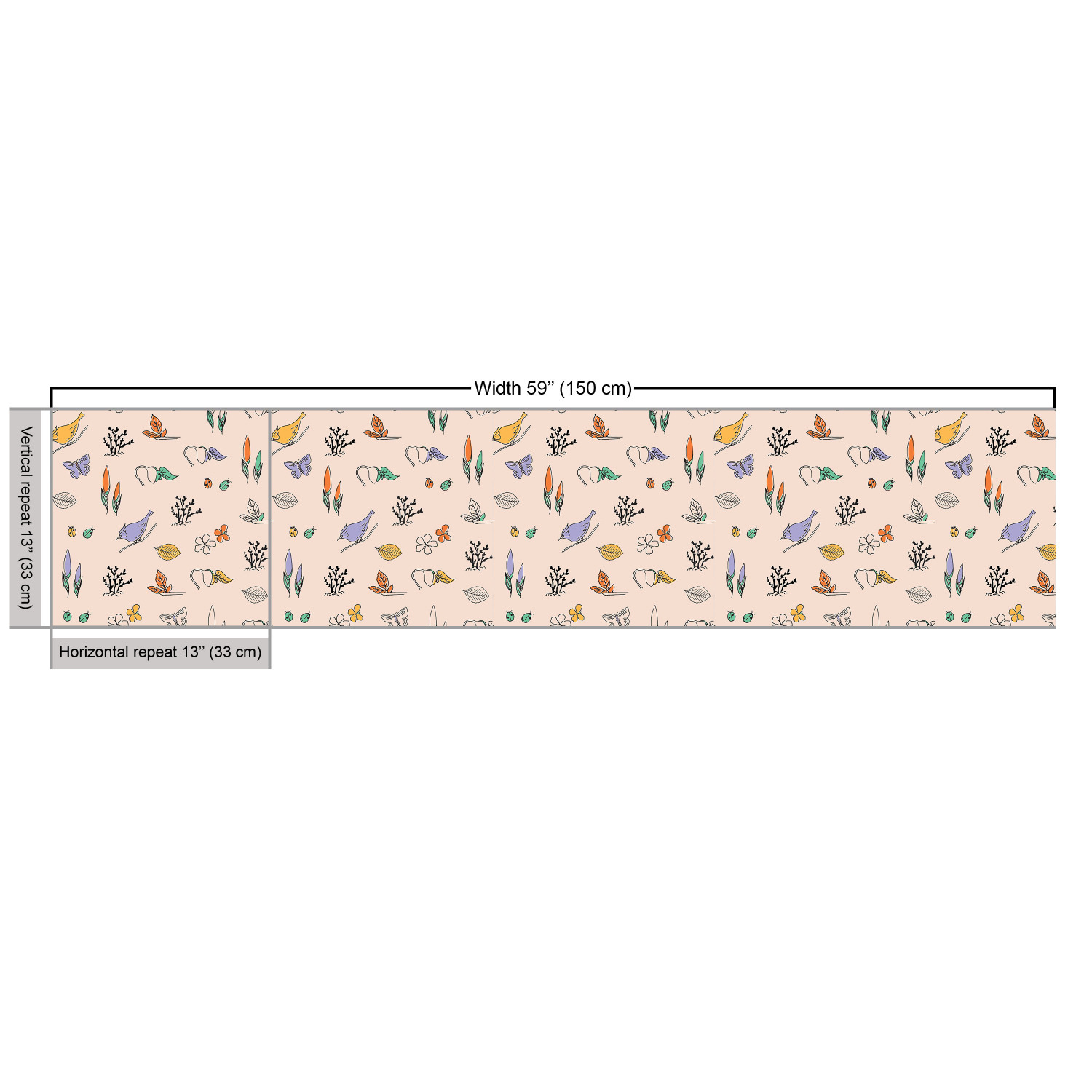 Ambesonne Spring Fabric by the Yard Decorative Upholstery Home Accents - Picture 131 of 164