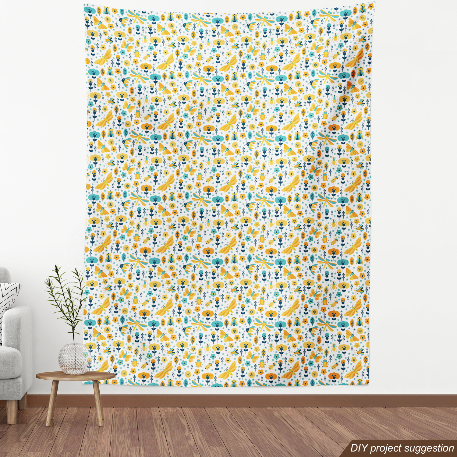 Ambesonne Spring Fabric by the Yard Decorative Upholstery Home Accents - Picture 52 of 164