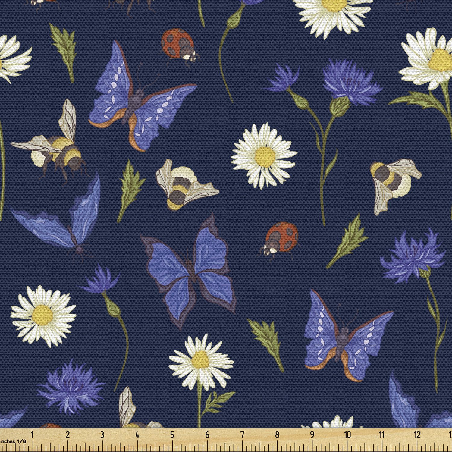 Ambesonne Spring Fabric by the Yard Decorative Upholstery Home Accents - Picture 157 of 164