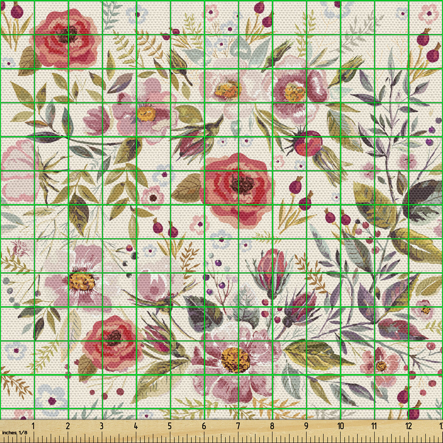 Ambesonne Spring Fabric by the Yard Decorative Upholstery Home Accents - Picture 114 of 164