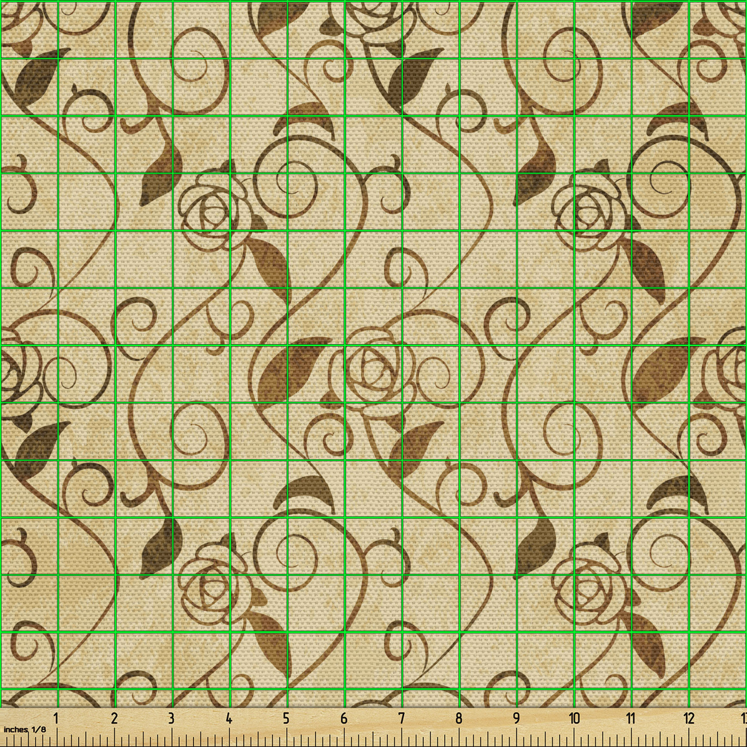 Ambesonne Rose Fabric by the Yard Decorative Upholstery Home Accents - Picture 10 of 164