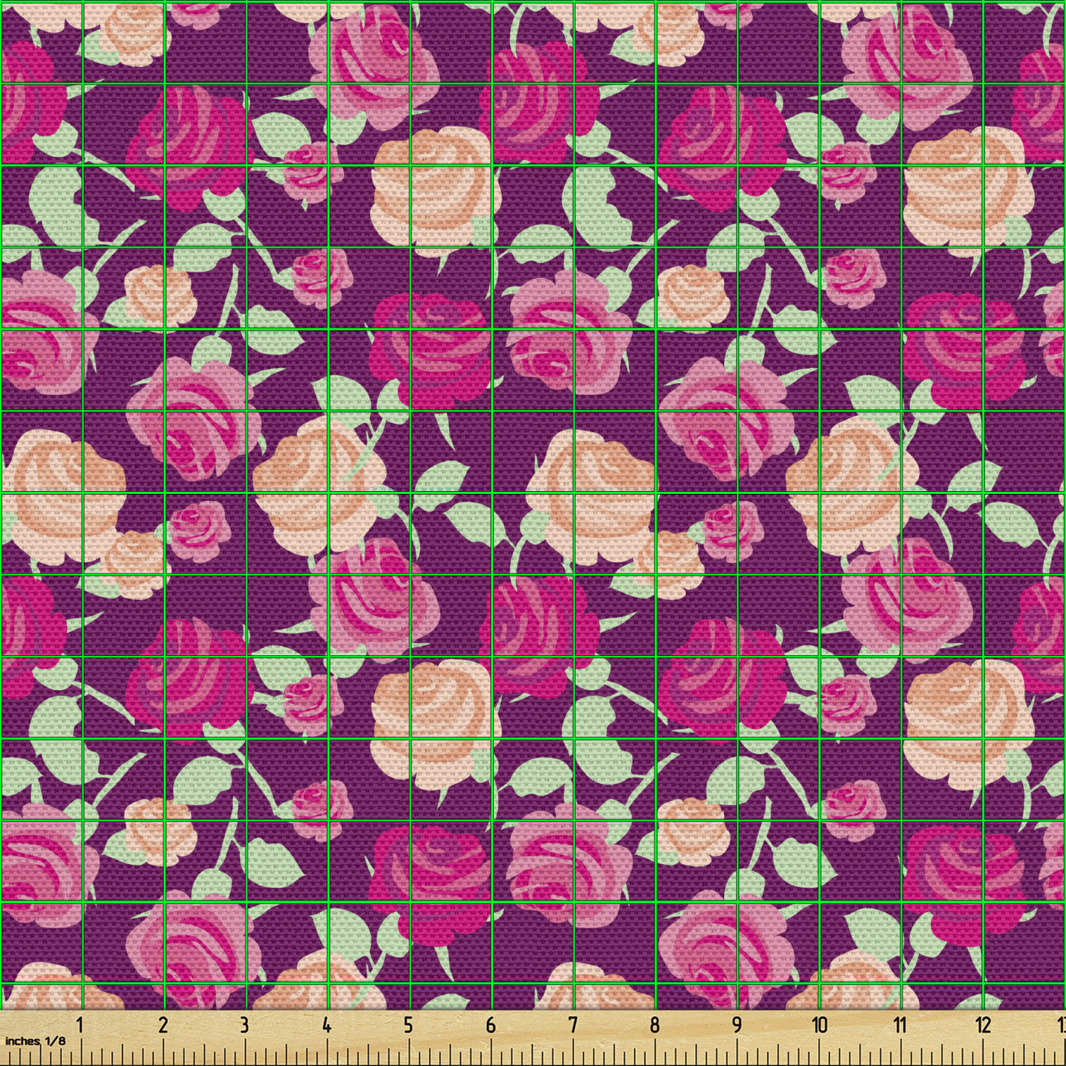 Ambesonne Rose Fabric by the Yard Decorative Upholstery Home Accents - Picture 26 of 164